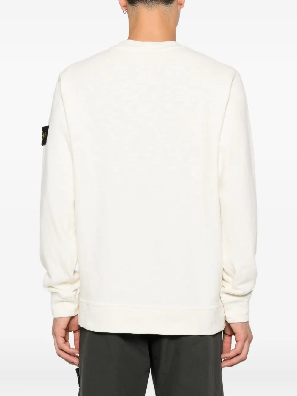Stone Island 6100053 patch-pocket cotton sweater Beige