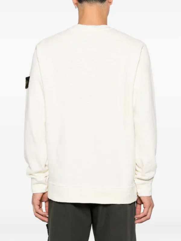 Stone Island 6100053 patch-pocket Cotton Sweater | Neutrals