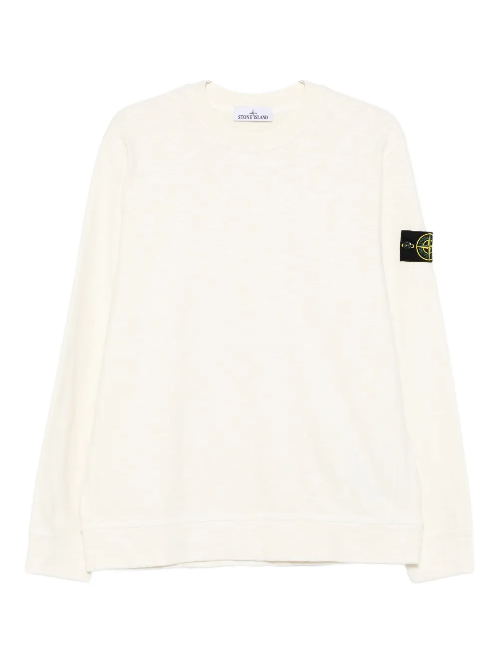 Stone Island 6100053 patch-pocket cotton sweater Beige
