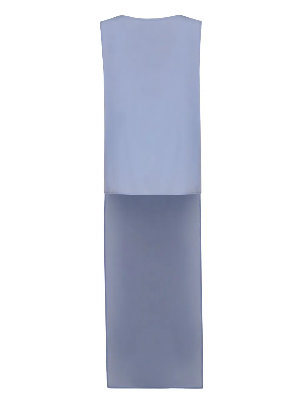 P.a.r.o.s.h Cowl-neck High-low Blouse In Blue