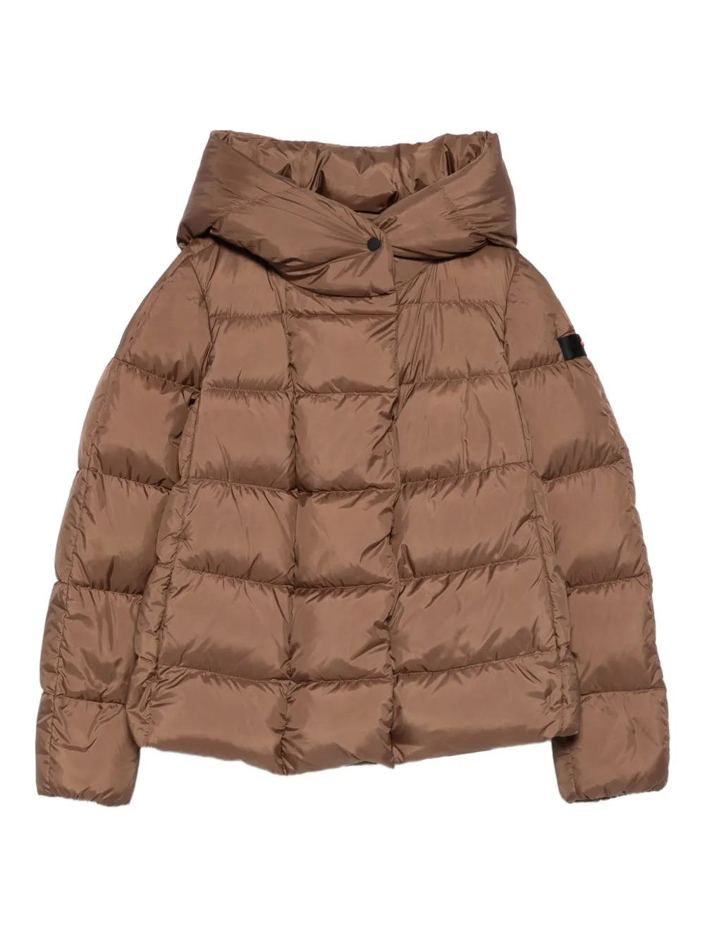 quilted hooded jacket