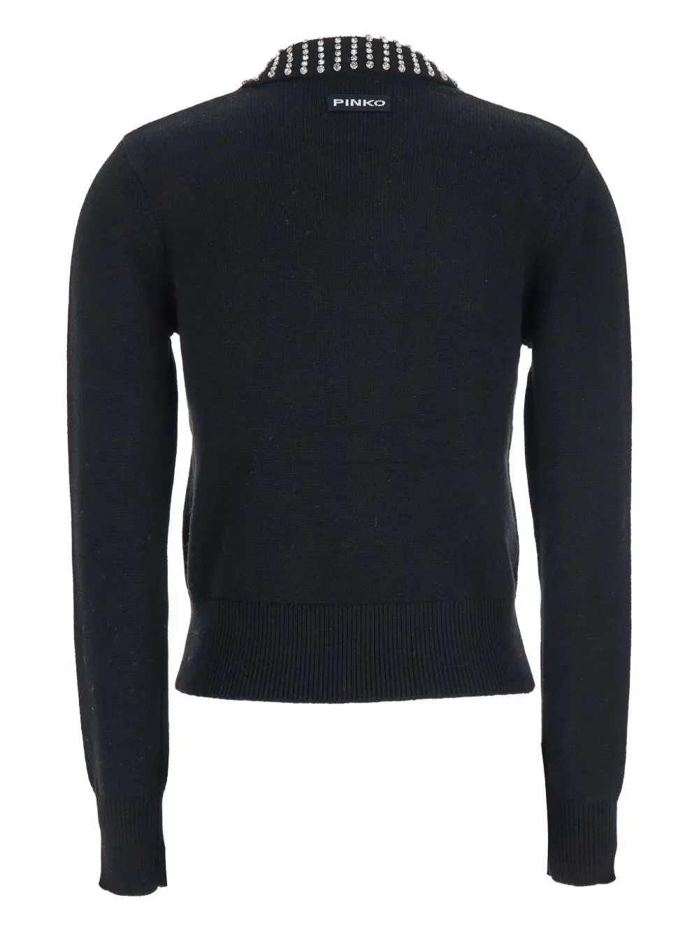 PINKO embellished-collar sweater Zwart
