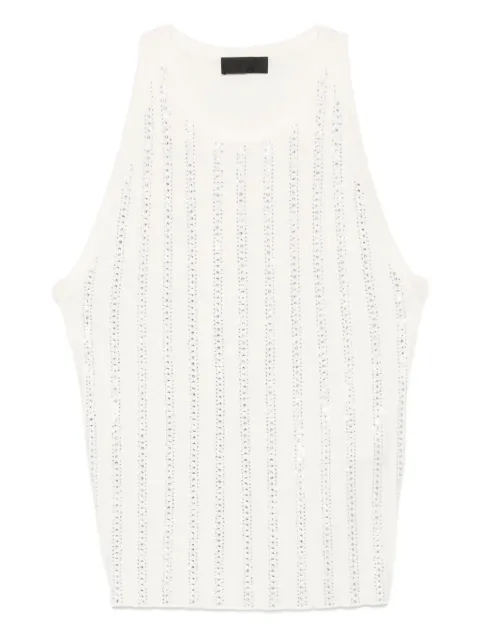 LIU JO rhinestone-embellished sleeveless top