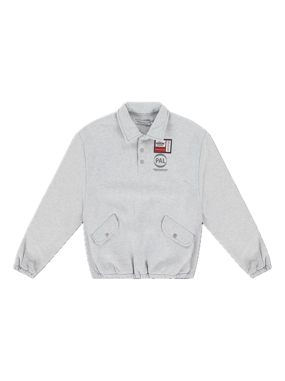 Pal Sporting Goods half-zip button-plaque sweatshirt | Grey | Image 1