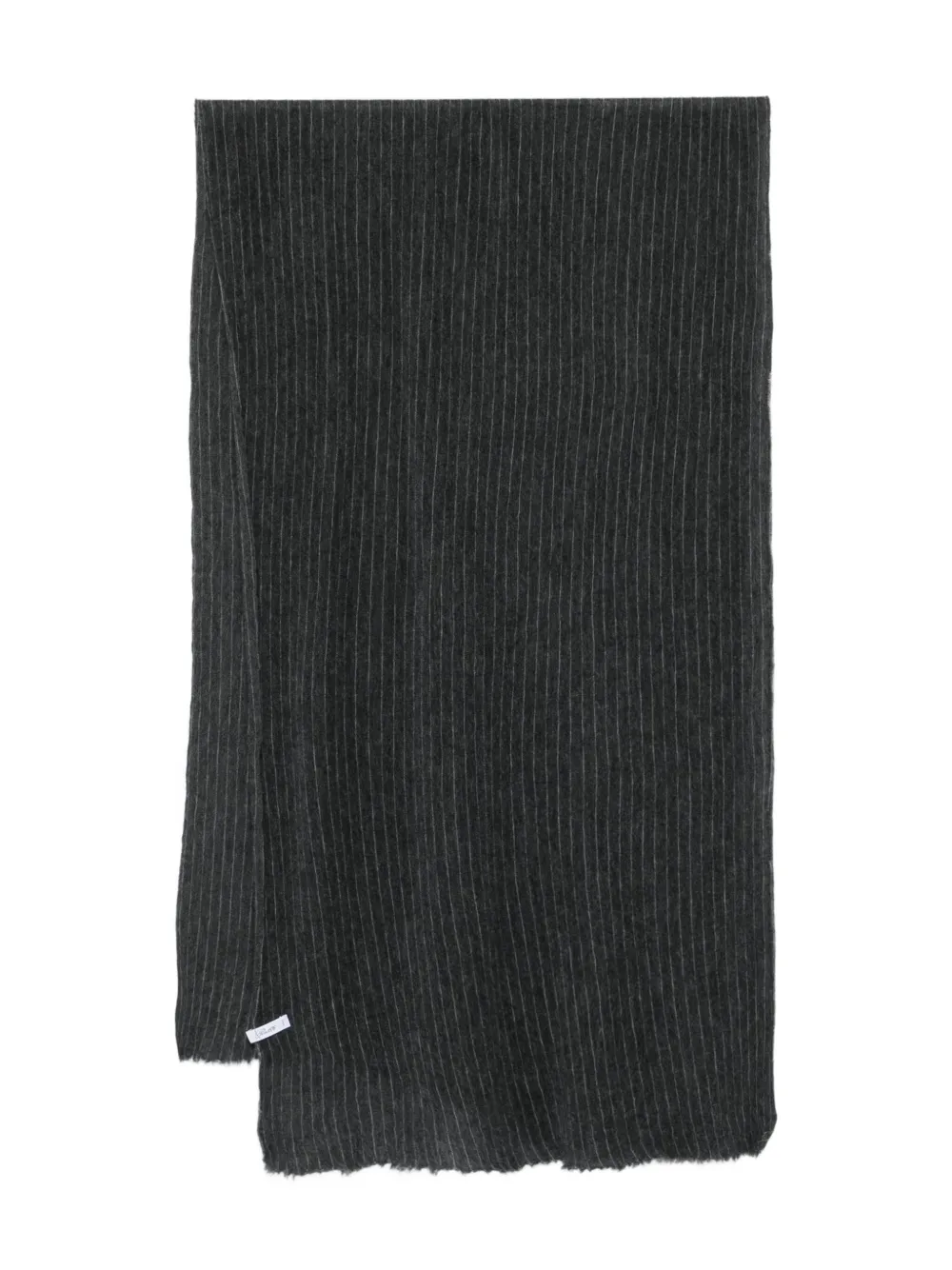Botto Giuseppe striped scarf | Grey | Image 1