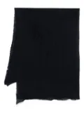 Botto Giuseppe frayed-edge cashmere stole - Blue