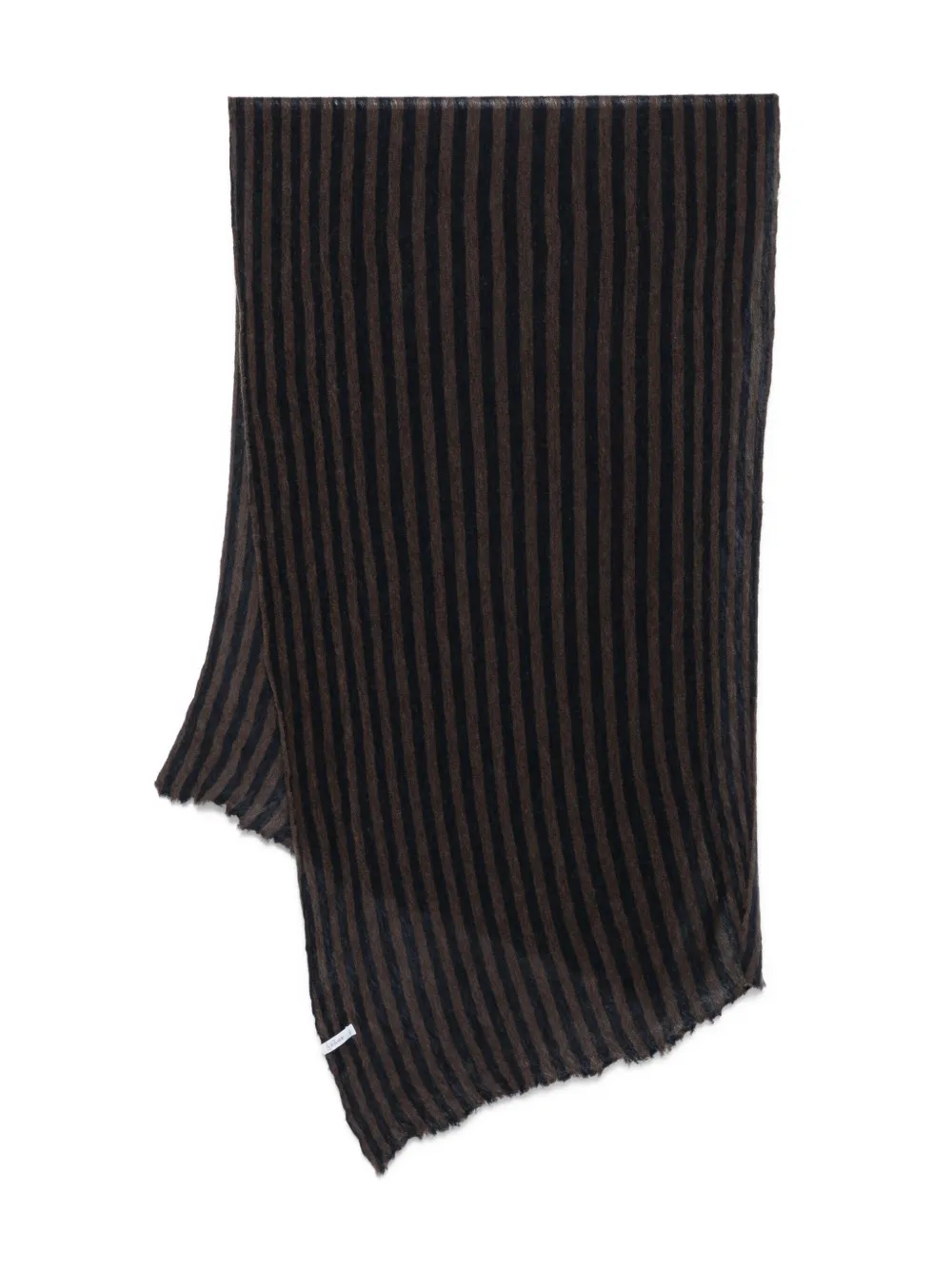 Botto Giuseppe striped-pattern cashmere scarf | Brown | Image 1