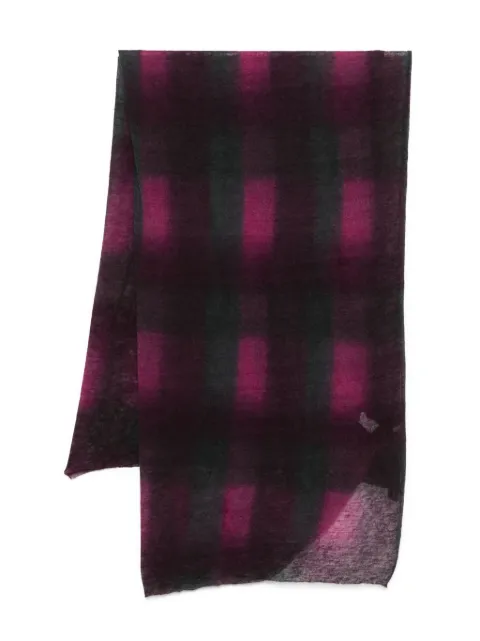 Botto Giuseppe checked-pattern scarf