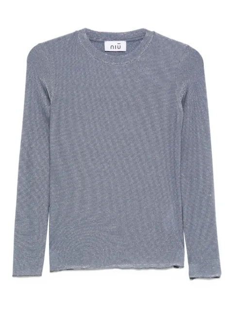 Niu glitter crew-neck T-shirt