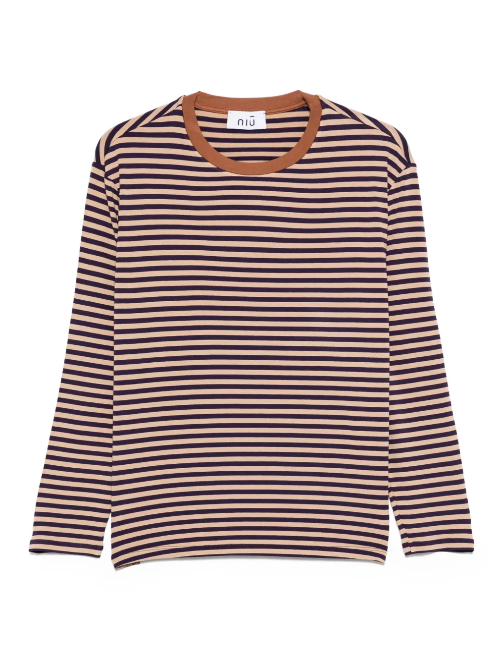 Niu striped long-sleeve T-shirt | Neutrals | Image 1