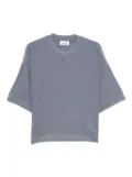 Niu glitter-effect T-shirt - Blue