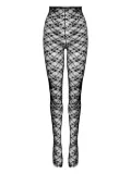 Ioana Ciolacu Brody lace-patterned tights - Black