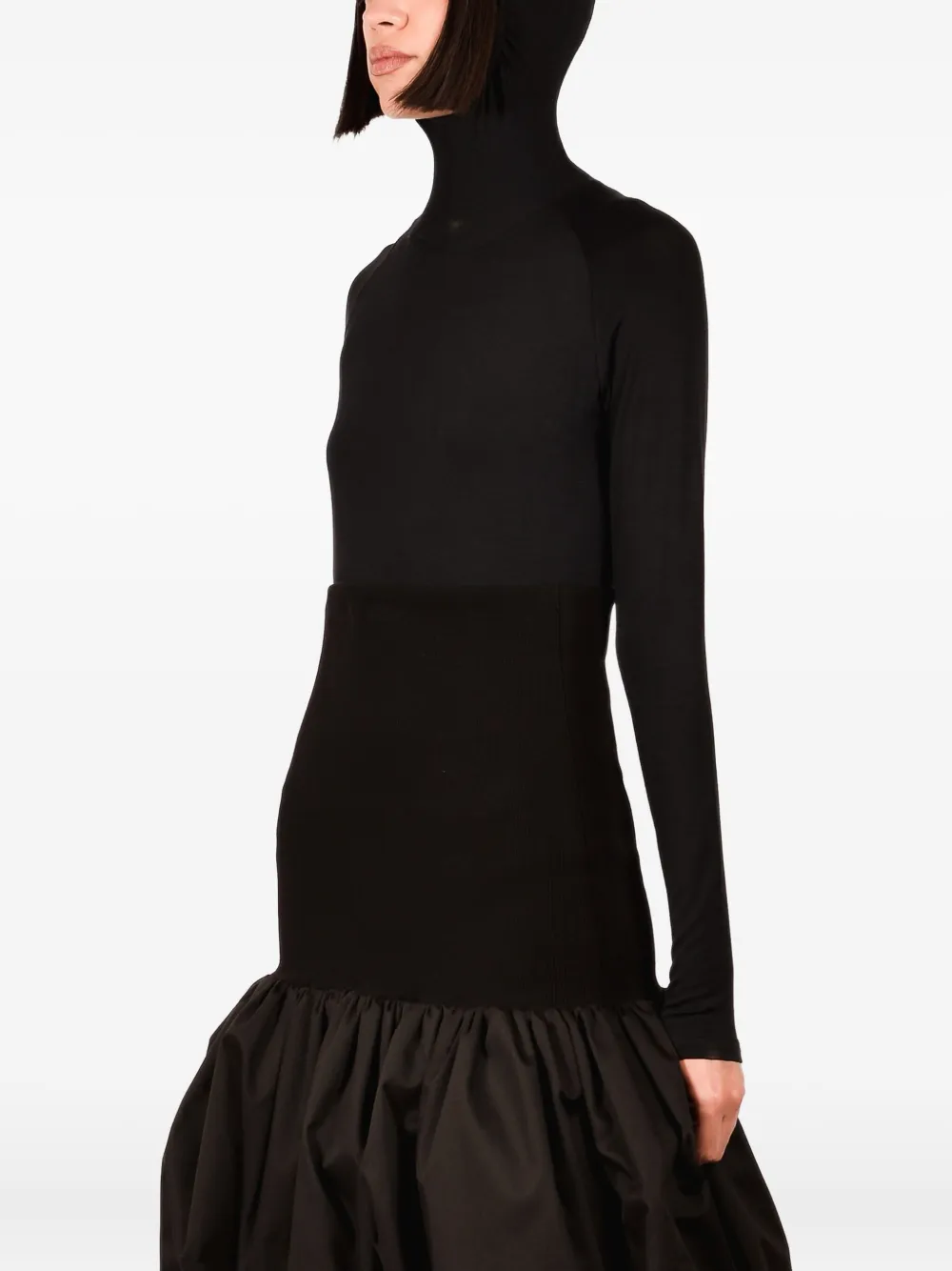 Bamboo hooded long-sleeve bodysuit