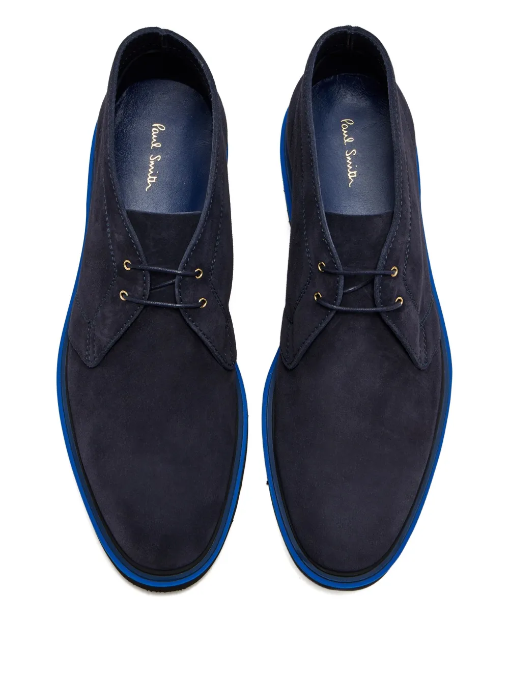 Paul Smith Karr suede leather boots Blue