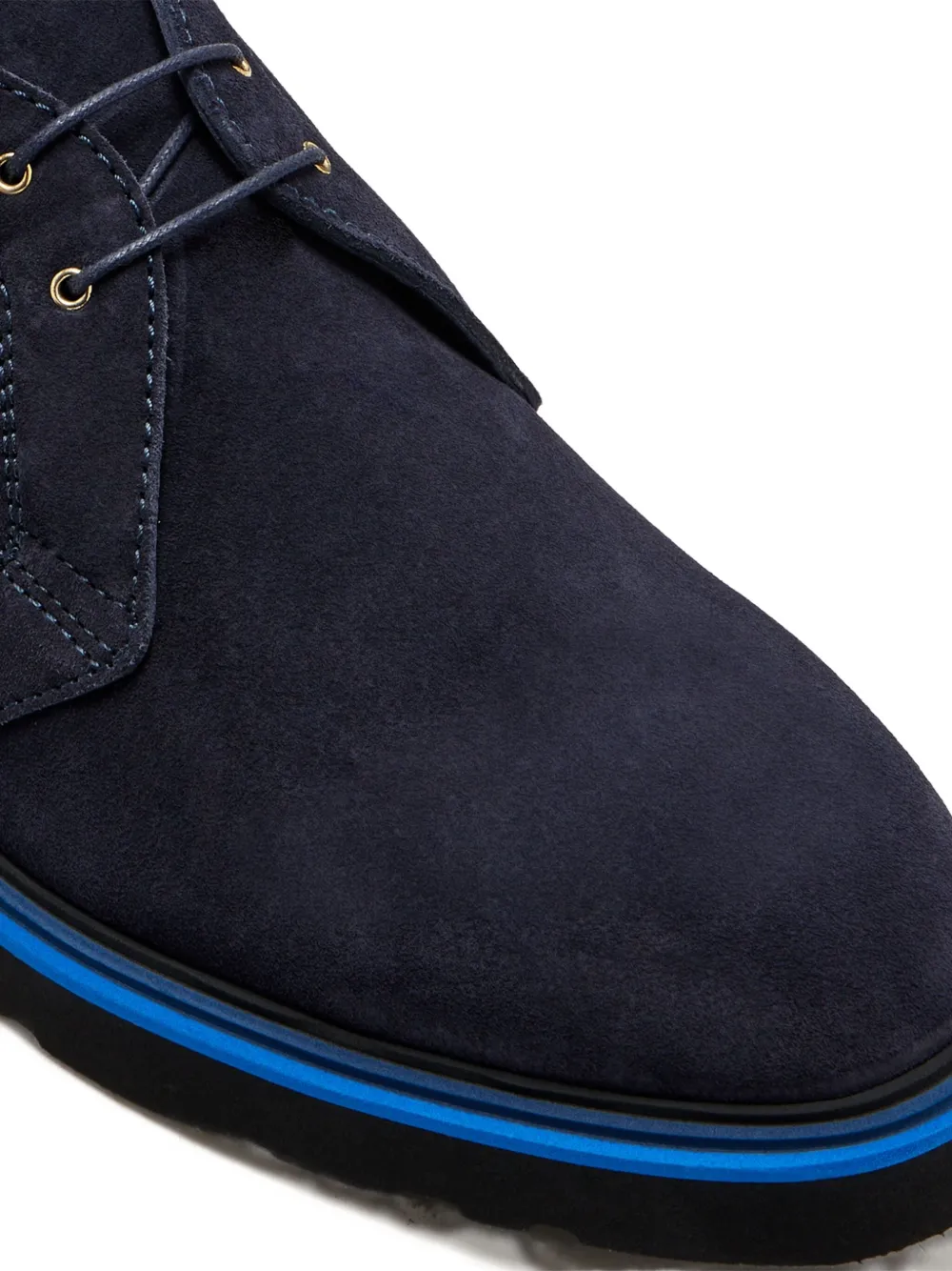 Paul Smith Karr suede leather boots Blue
