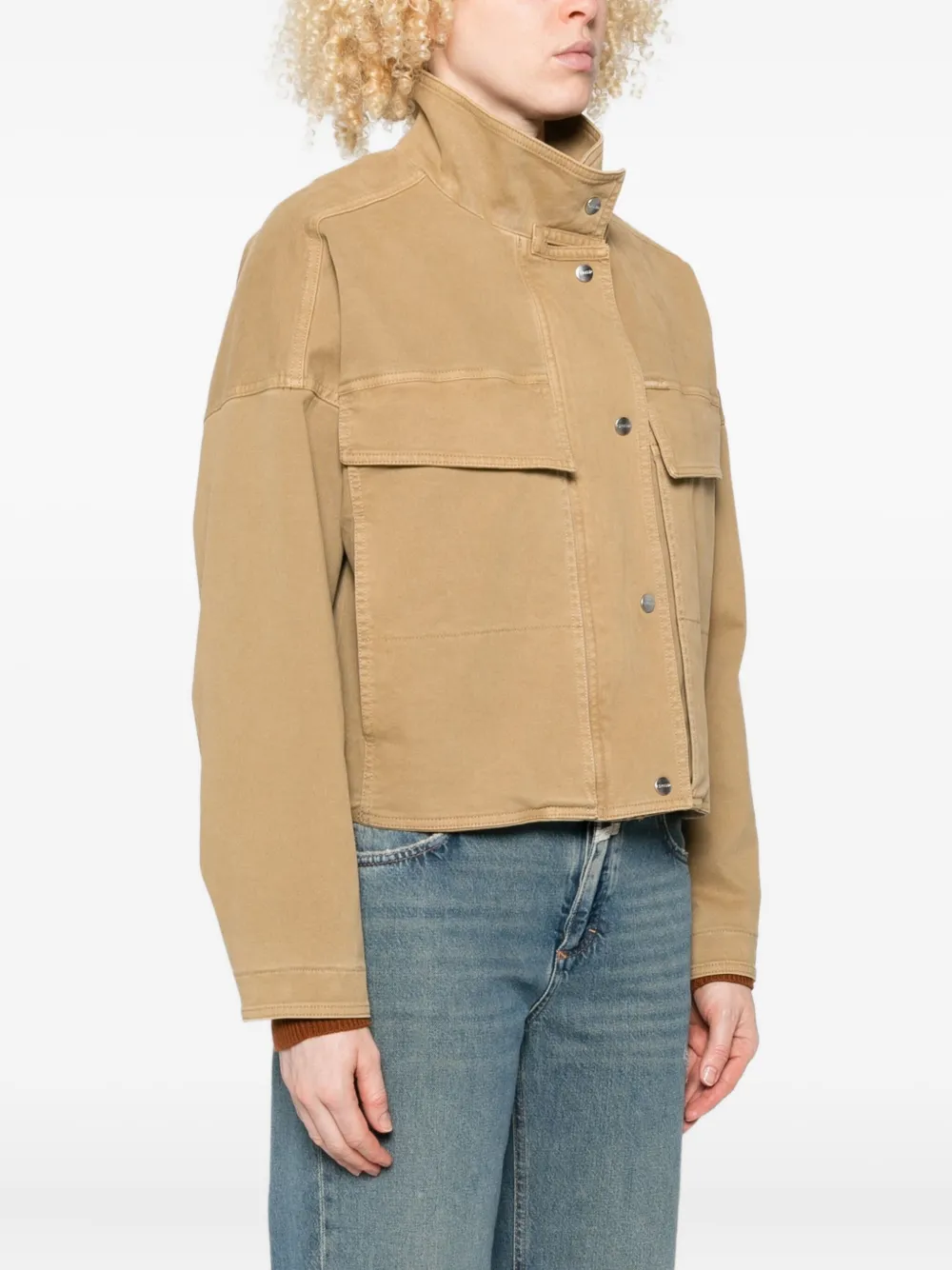 Closed Cropped jack Beige