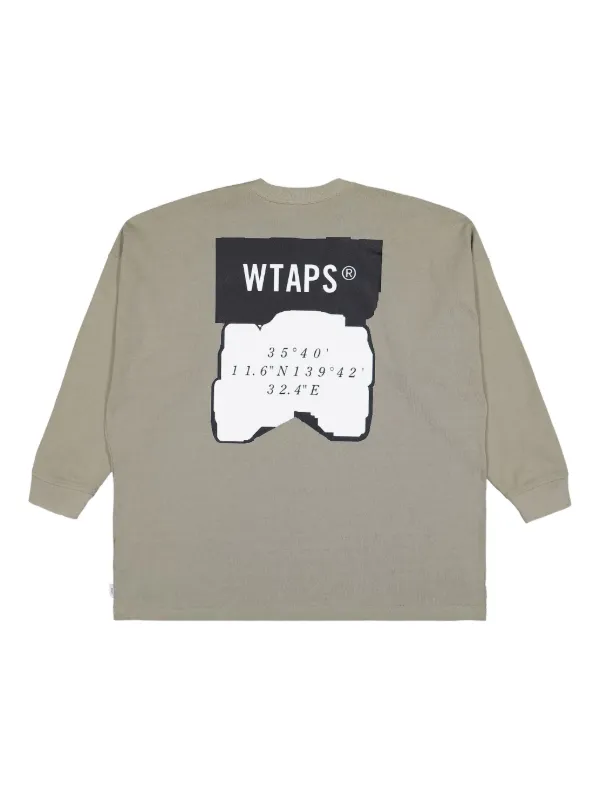 WTAPS Felpa a Maniche Lunghe In Cotone Toni Neutri FARFETCH IT