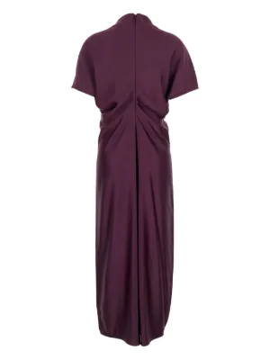 オールインワン・サロペット Federica Tosi Ankle-Length Draped Dress With Gold Jewel Federica Tosi Ankle-length Draped Dress With Gold Jewel