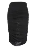 Federica Tosi gathered tulle fitted skirt - Brown