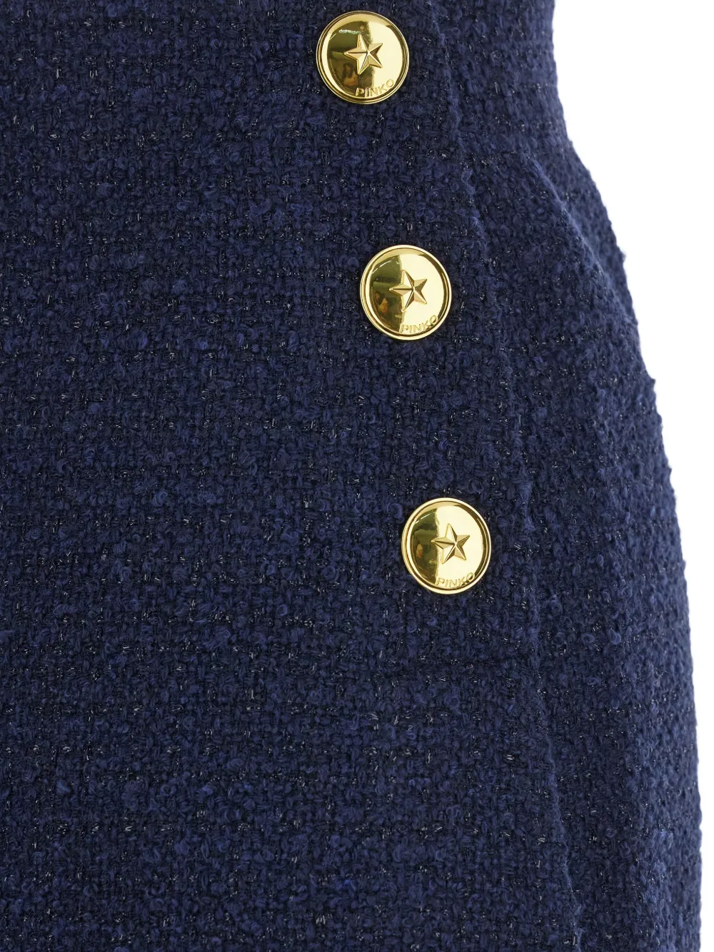 PINKO bouclé mini skirt Blauw