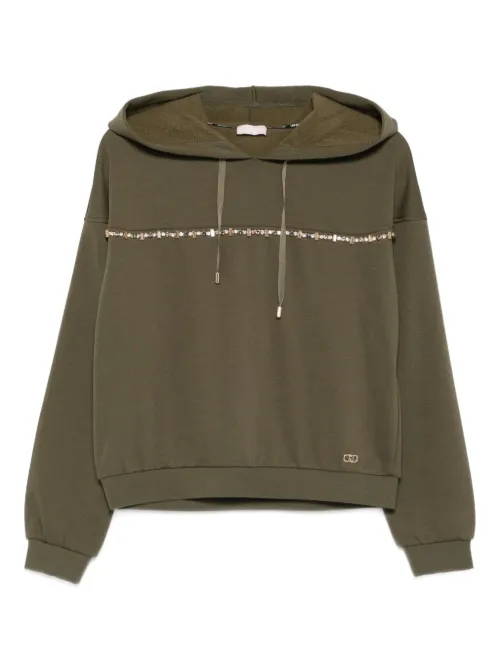 LIU JO hoodie à ornements - Vert - LIU JO - Modalova