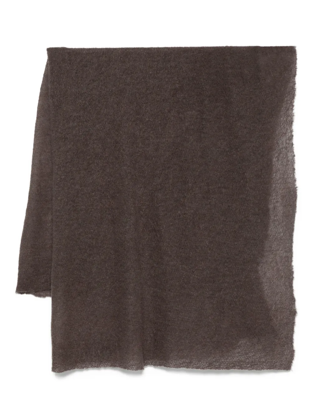 Botto Giuseppe raw-edge cashmere scarf | Brown | Image 1