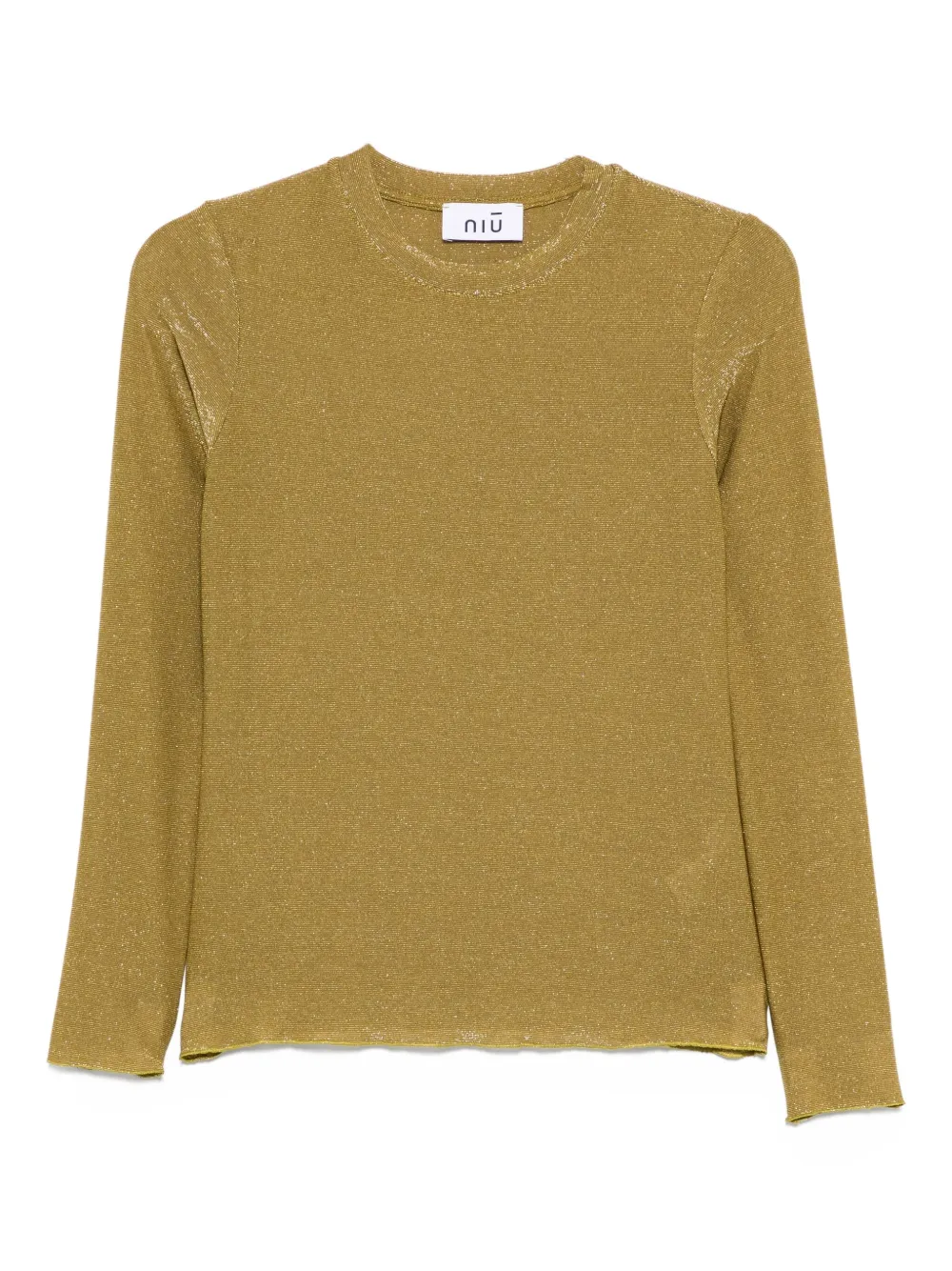 Niu crew-neck glitter T-shirt | Green | Image 1