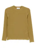 Niu crew-neck glitter T-shirt - Green