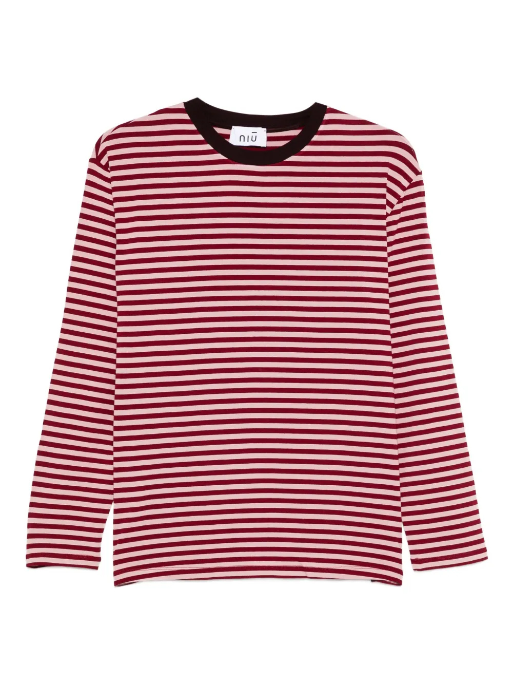Niu striped long-sleeve T-shirt | Pink | Image 1
