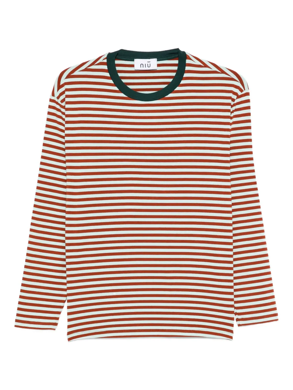 Niu striped long-sleeved T-shirt | Green | Image 1