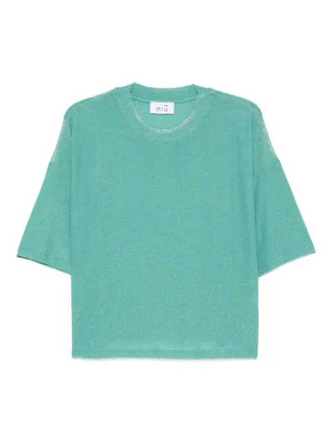 Niu metallic short-sleeve T-shirt