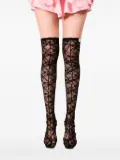 Ioana Ciolacu Brody Longer lace-patterned stockings - Black
