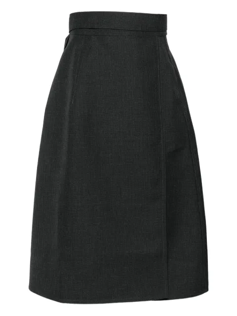 Sofie D'hoore wrap checked skirt