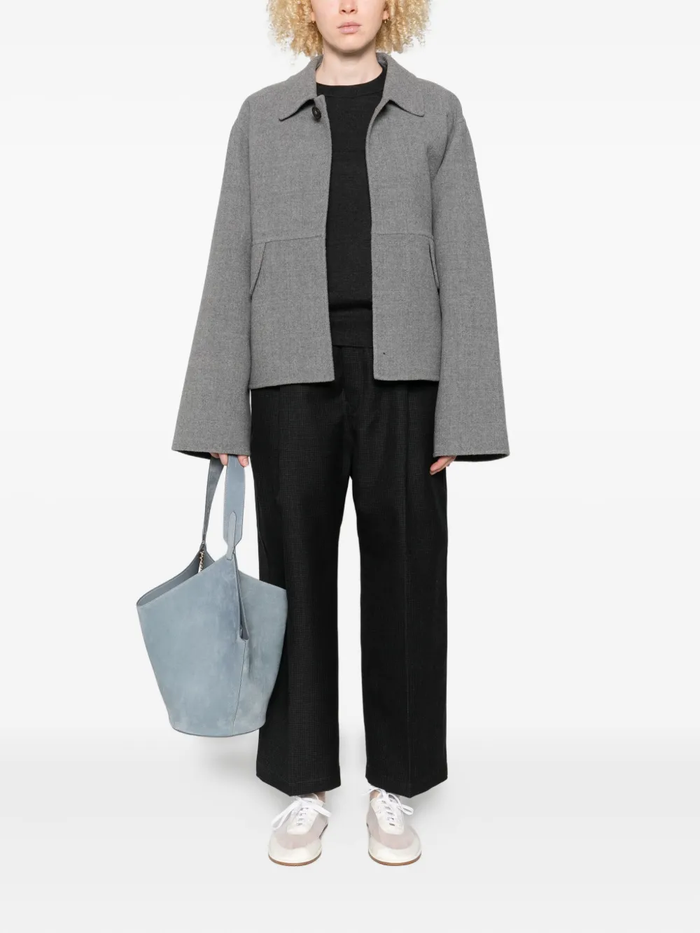 Sofie D'hoore checked pleated trousers - Grijs