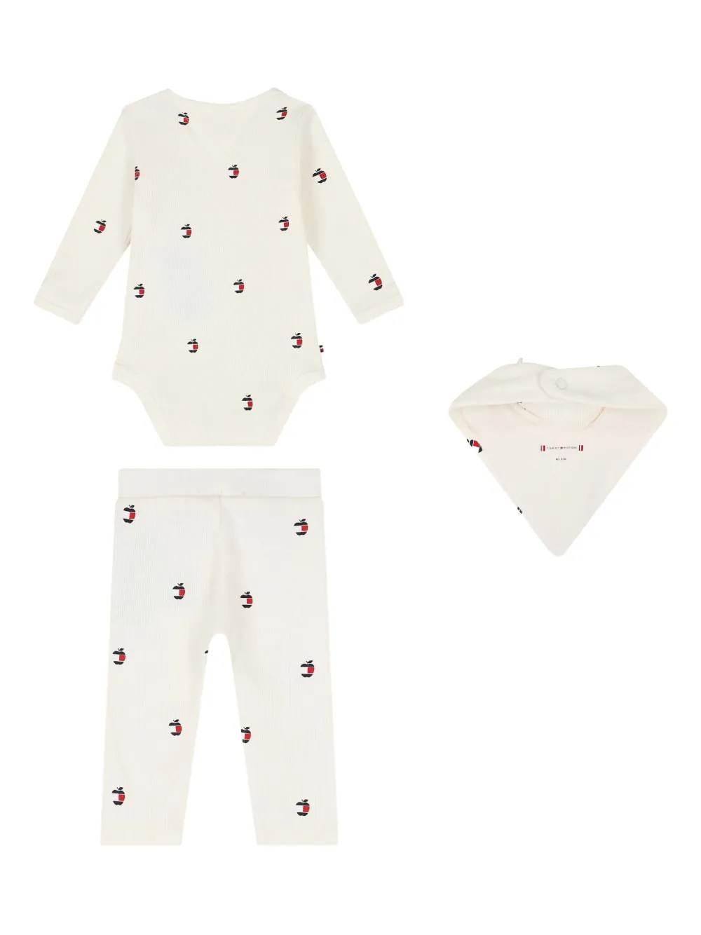 Tommy Hilfiger Junior Romperset met appelpatroon Beige