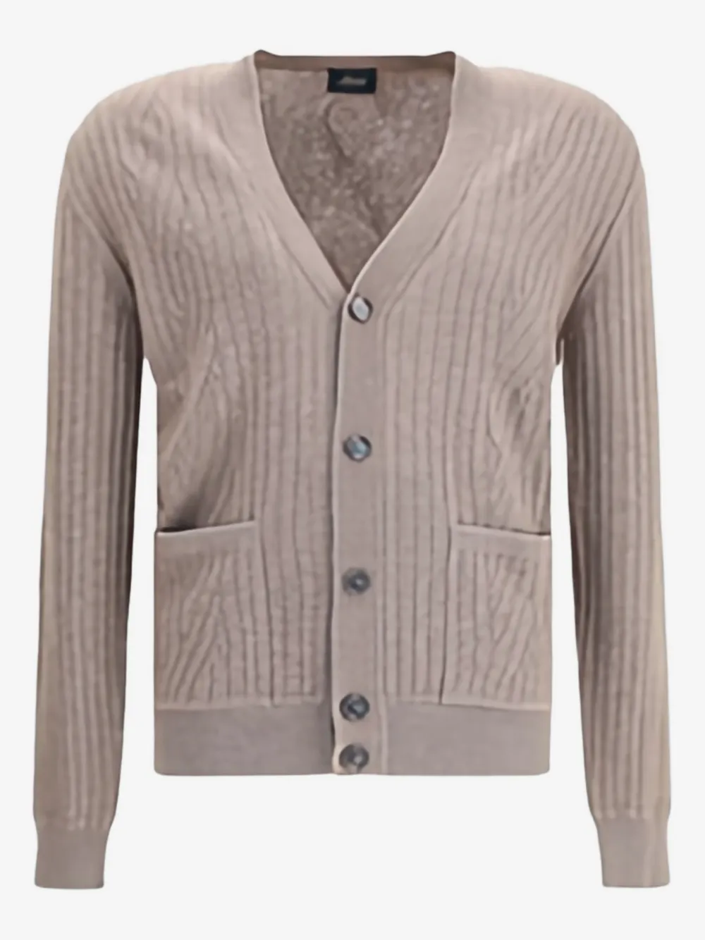 Brioni кардиган в рубчик | нейтральные цвета | Image 1