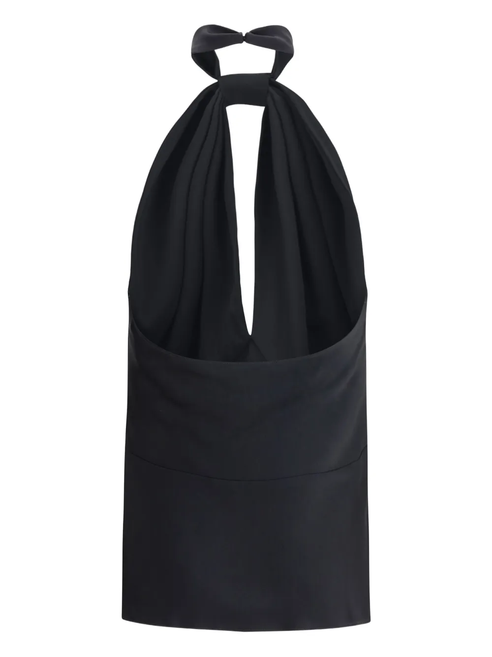 TOM FORD knotted halter neck top - Zwart