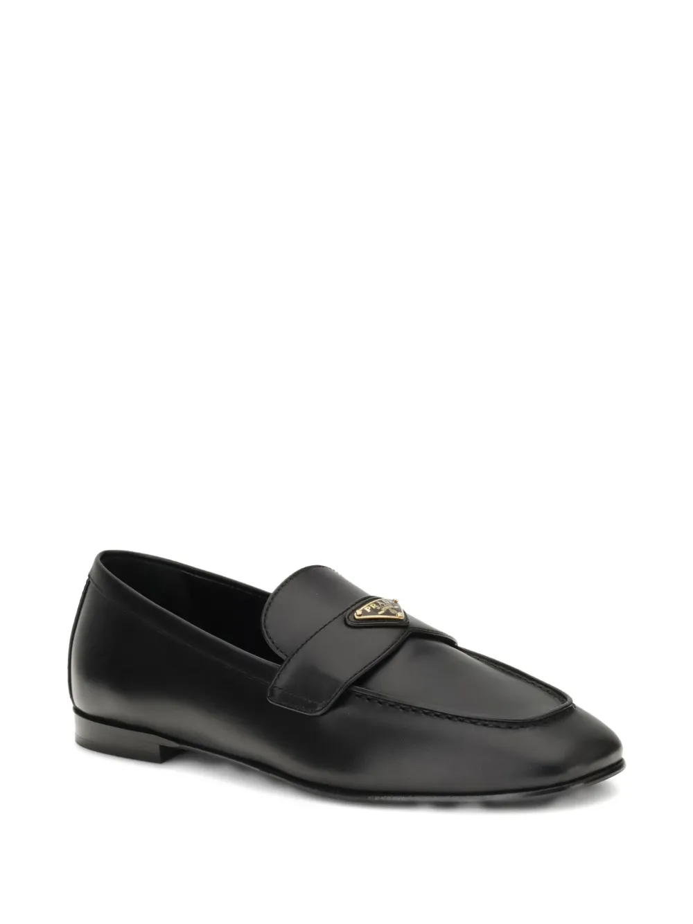 Prada Leren loafers - Zwart