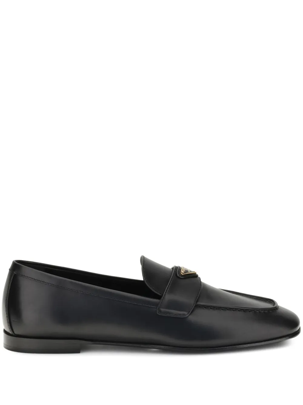 Prada Leren loafers Zwart