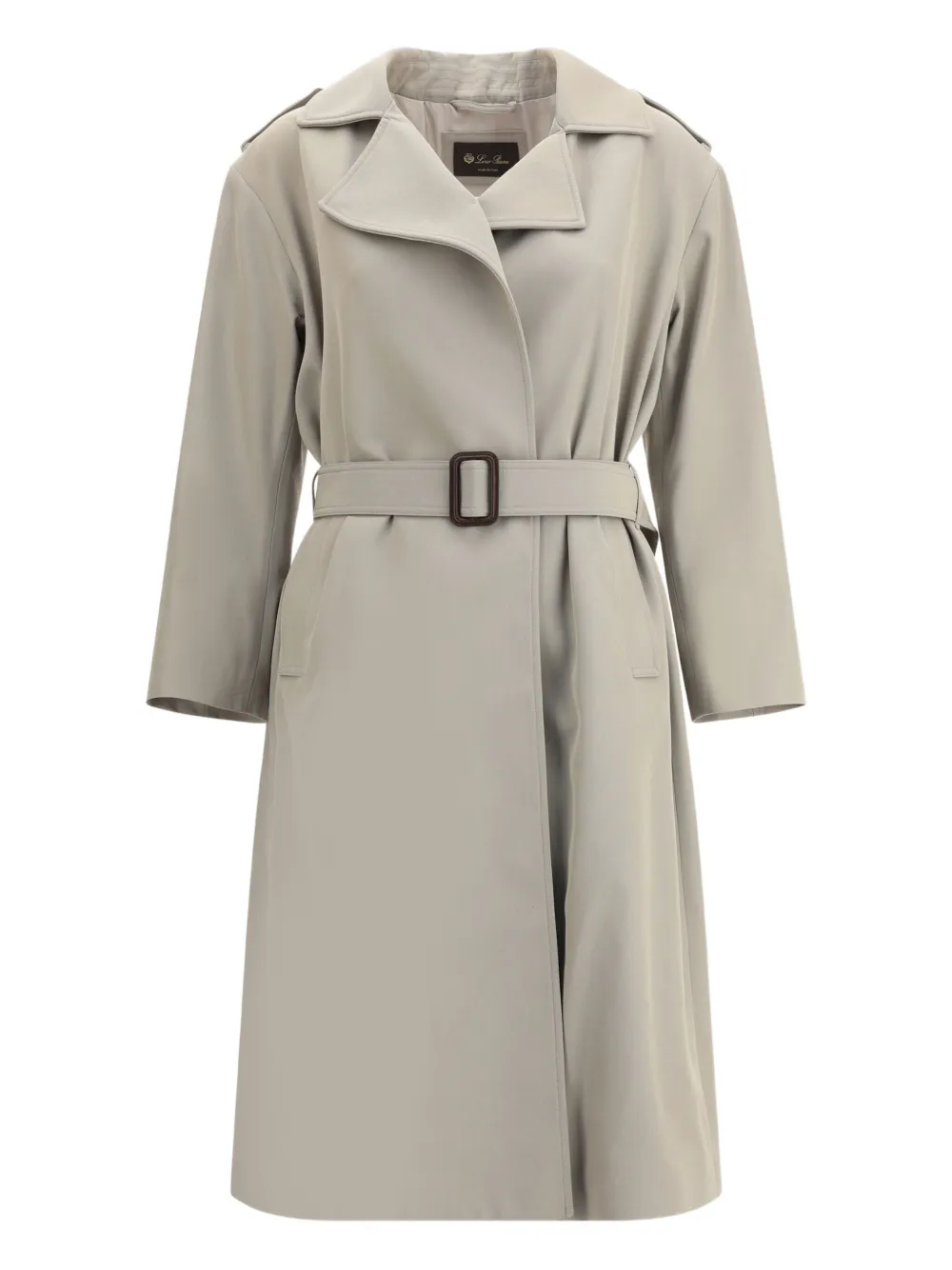 belted notched-lapel coat