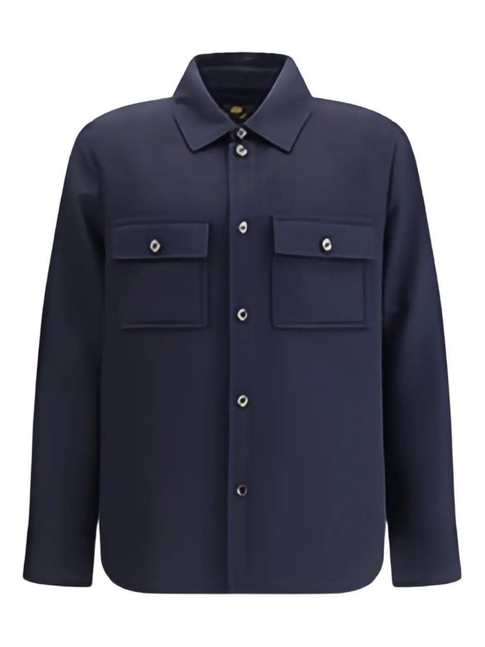 Loro Piana Jim kasjmier overhemd met klepzak Blauw