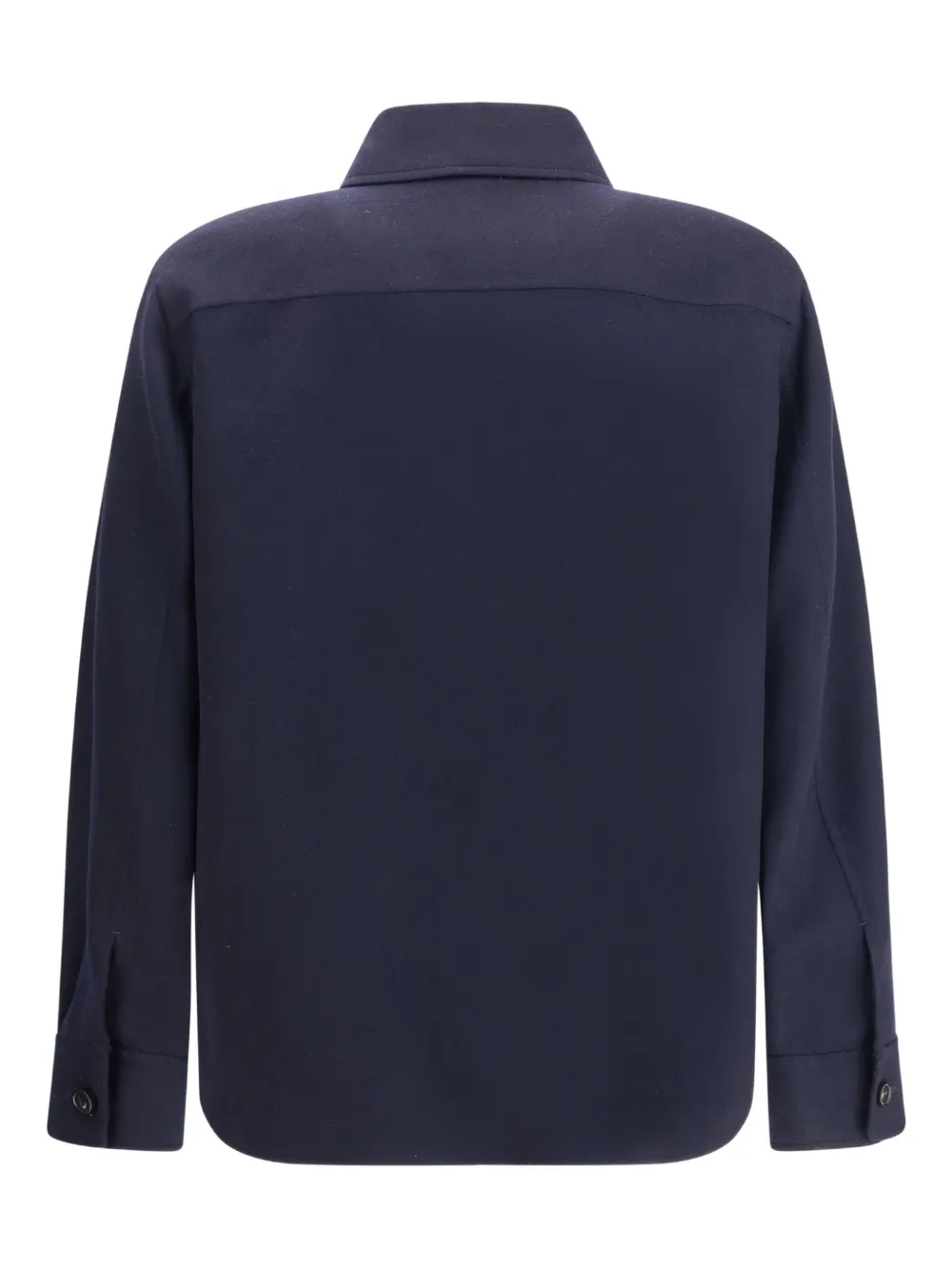 Loro Piana Jim kasjmier overhemd met klepzak Blauw