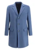 Brioni wool-cashmere blend coat - Blue