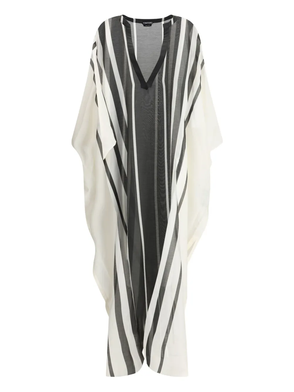 TOM FORD Gestreepte maxi-jurk - Zwart