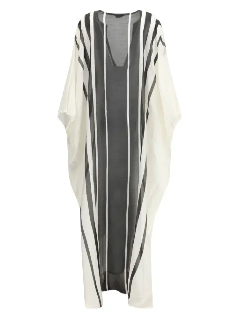 TOM FORD striped V-neck maxi dress