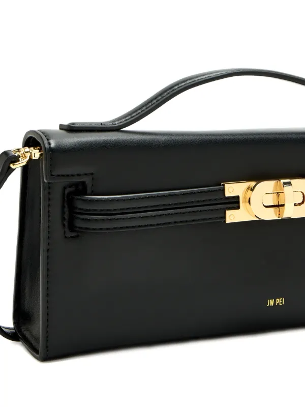 JW Pei top-handle clasp-lock Cross Body Bag | Black | FARFETCH CA