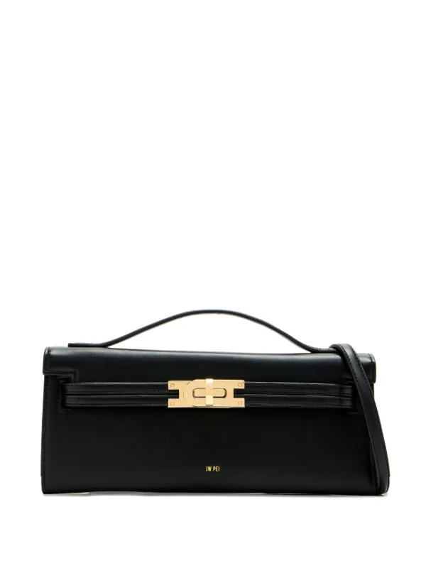 バッグ JW PEI Top Handbag JW Pei top-handle clasp-lock Cross Body Bag | Black | FARFETCH CA