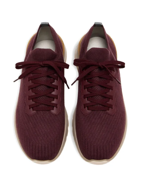 Brunello Cucinelli レースアップ スニーカー | レッド | FARFETCH JP