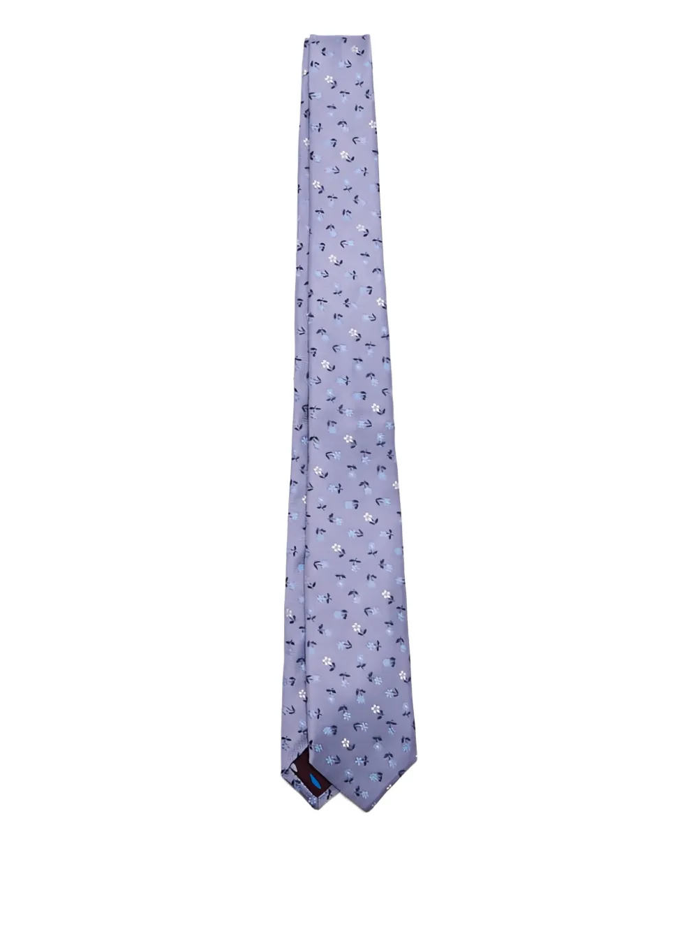 Paul Smith フローラル シルクネクタイ - パープル Paul Smith フローラル シルクネクタイ - パープル