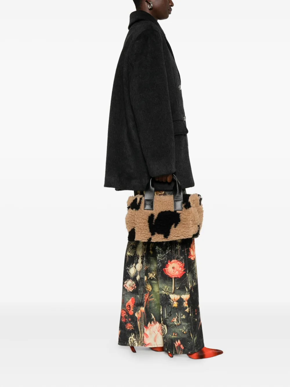 MSGM Shopper van imitatiebont - Beige